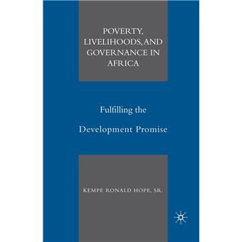 Poverty Livelihoods And Governance In Africa - 1