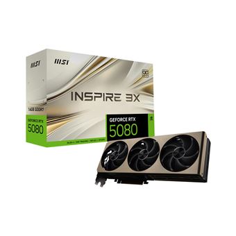 Placa de Vídeo MSI GEFORCE RTX 5080 16G INSPIRE 3X OC | Bronze - 1