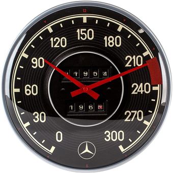 Relógio de Parede Nostalgic Art Mercedes-Benz Speedometer | Multicor - 1