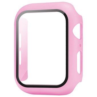 Capa Protetora HSMY Duro com Protetor de Ecrã para Apple Watch Series 3/2/1 38 mm - Rosa 2 - 2 Peças - 1