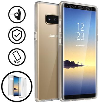 Capa Flip Avizar para Samsung Galaxy Note 8 360ª de Silicone e policarbonato Transparente - 1