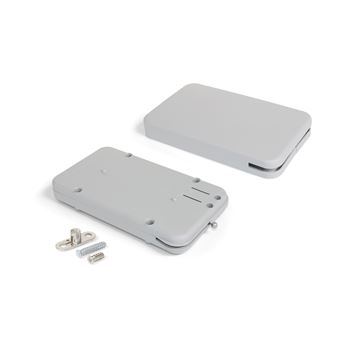 Mecanismo Emuca para Portas Basculantes Miniwinch com Tampa | 10 Kg | Aço E Plástico | Cinza - 1