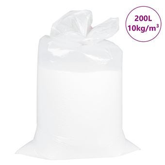 Enchimento de pufe EPS vidaXL | Branco | 200 L | 10 kg/m³ - 1