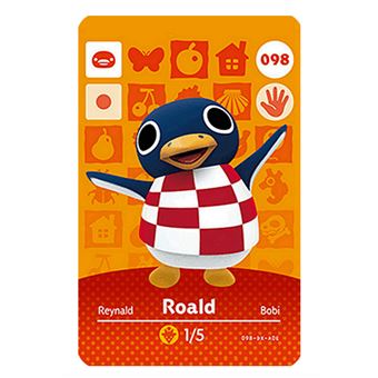 Cartão de NFC DreamWorks para Animal Crossing Compatível com Nintendo Switch Amiibo | 098 Roald - 1