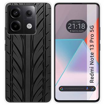 Capa Tumundosmartphone de silicone para Xiaomi Redmi Note 13 Pro 5G desenhos de pneus - 1