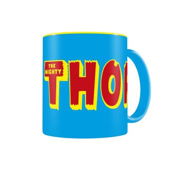 Caneca SD Toys Thor Logo Azul Yellow Marvel Comics