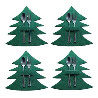 Capa para Talheres de Árvore de Natal V-REEL | 4 Peças - 1