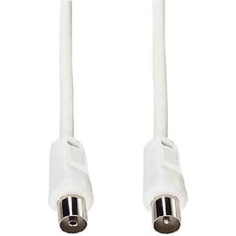 cabo coaxial e+p HFT 1  1,5 m coax plug coax jack Branco - 1