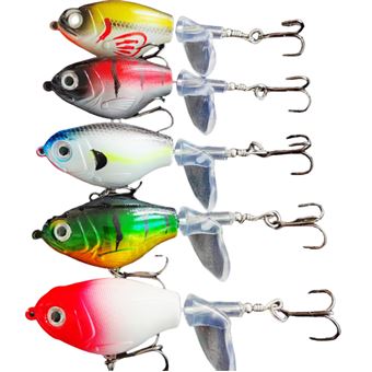 Isco Luya CO-Phénix 5 peças de isca falsa | biónica | macia com cauda giratória Iscas de pesca à linha flutuantes - 1