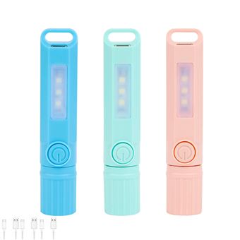 Pacote de lanternas CHRONUS | recarregável | USB C | mini LED | Azul - 1