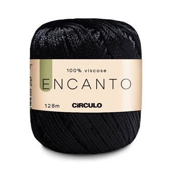 Fio de Crochet Círculo Encanto | 100G | Preto - 1