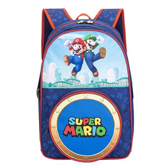 Mochila DAM Super Mario | Costas acolchoadas | Azul escuro - 1