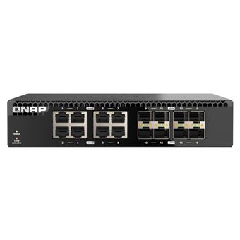 Switch de Rede QNAP QSW-3216R-8S8T | Preto - 1
