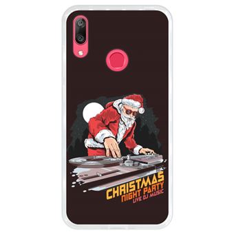 Capa Hapdey para Huawei Y7 2019 - Y7 Prime 2019 Design DJ Pai Natal em Silicone Flexível e TPU
