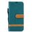 Capa PU Magunivers colorido sortido tecido jeans stand verde para Samsung Galaxy A50_1