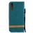 Capa PU Magunivers colorido sortido tecido jeans stand verde para Samsung Galaxy A50_2