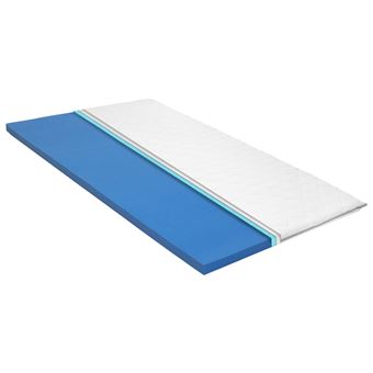 Sobrecolchão vidaXL 90x200 cm espuma viscoelástica com memória 6 cm - 1