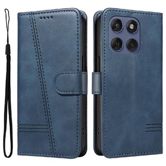 Capa FOXDOCK para Motorola Edge 60 Fusion | Fecho Magnético | Compartimentos para Cartões e Suporte | Pele PU | À Prova de Choque | Azul - 1