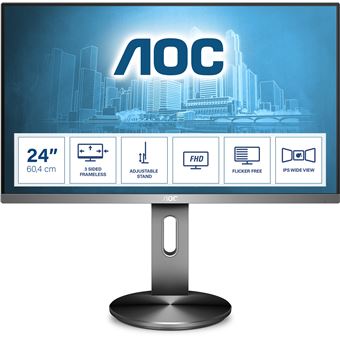 Monitor AOC I2490PXQU/BT | LED | FHD | 4 ms | 60 Hz | 23.8