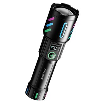 Lanterna LED Recarregável Andowl P50 | Preto - 1