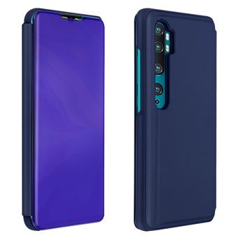 Capa Proteção Avizar Xiaomi Mi Note 10 /10 Pro espelho suporte - Azul Escuro