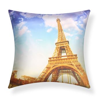 Conjunto de 2 Capas de Almofada Avizar | 40x40 cm | Torre Eiffel antiga - 1