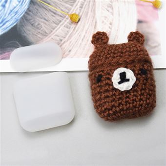 Capa / Caixa HURTEL Ursinho Lã HURTEL para AirPods 2gen / 1gen | Silicone - 1