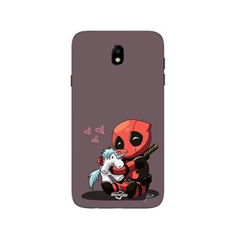 Capa Maniacase para Samsung Galaxy j7 2018 Bebé Deadpool com Unicórnio - 1