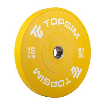 Disco Olímpico Bumper Topgim | 15kg - 1