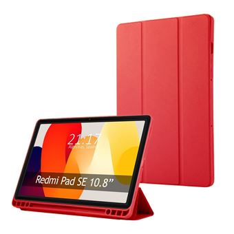 Capa TUMUNDOSMARTPHONE flip inteligente para Xiaomi Redmi Pad SE 11 | Vermelho - 1