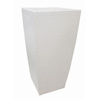 Vaso ARTICIMENTOS | em betão | 33x33x61cm | branco - 1