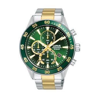 Relógio Lorus Masculino Chronograph Bicolor Green RM327JX9 | Bicolor - 1