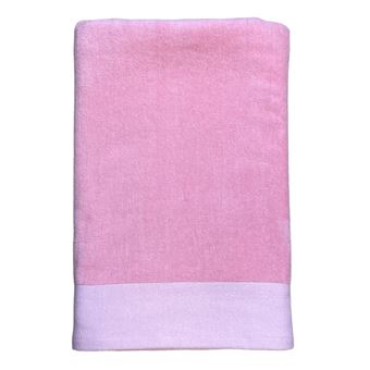 Toalha de Banho LE COMPTOIR DE LA PLAGE Veludo Liso Shady Candy | 140x180 cm | 370g/m² | Rosa - 1