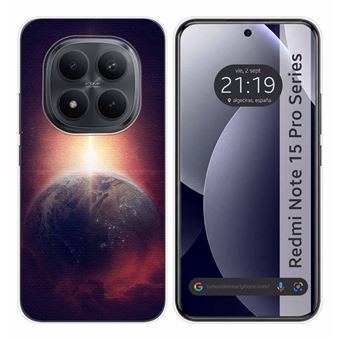 Capa de Silicone TUMUNDOSMARTPHONE para Xiaomi Redmi Note 15 Pro 5G com desenho animado da Terra - 1