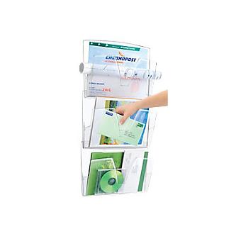 Tabuleiro De Mesa Mural Cep Transparente Poliestireno 36,1 (A) X 8,6 (P) X 24 (H) Cm 3Unidades - 1