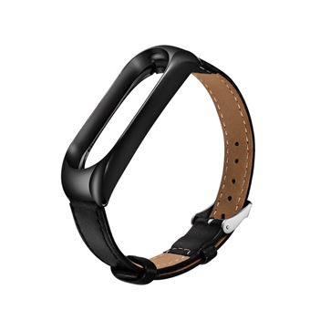 Pulseira de Silicone e armação de metal WISETONY para Xiaomi Mi Band 3 /4 Preto - 1