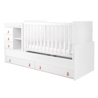 Cama de madeira convertível Kikka Boo Lorena Blanco - 1