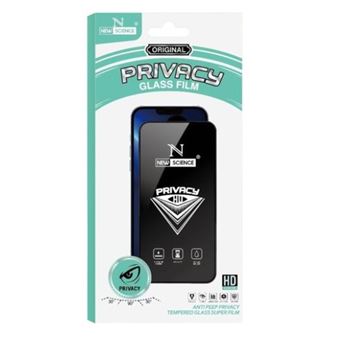 Película New Science para Samsung Galaxy A15 de Vidro Temperado Anti-Spy | Moldura em Preto - 1