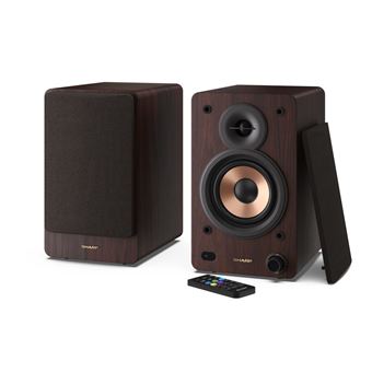 Altifalante Sharp BOOKSHELF SPEAKERS | Castanho - 1