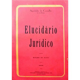 Elucidário jurídico. - 1