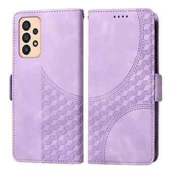 Capa FLOODKING para Samsung Galaxy A53 5G | Design Acolchoado | Couro PU Premium | Roxo - 1