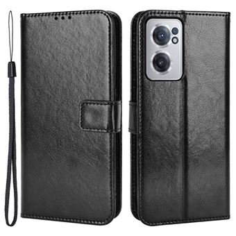Capa PU fivela magnética, com suporte e alça, preto Magunivers para OnePlus Nord CE 2 5G - 1