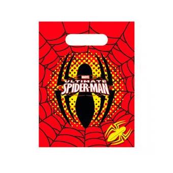 Conjunto de 6 sacos de festas e aniversários Spider-Man Marvel Ultimate