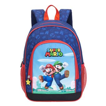 Mochila DAM Super Mario | 2 Bolsos laterais | Azul escuro - 1
