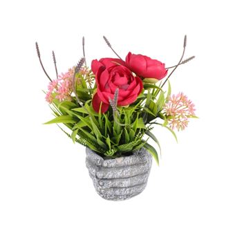 Vaso com Flor Artificial LPM | 17 cm - 1