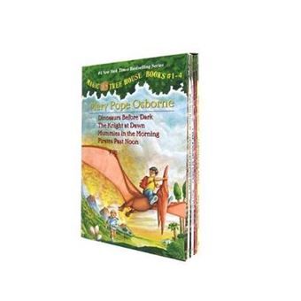 Magic Tree House 14 Dinosaurs Before Dark  The Knight At Dawn  Mummies In The Morning  Pirates Past Noon Magic Tree House Collection - 1