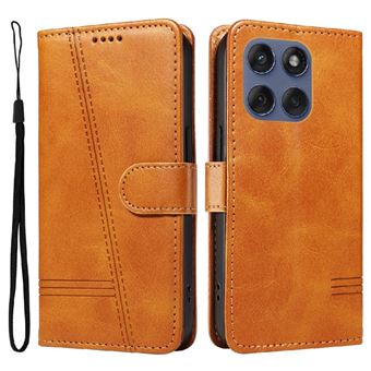 Capa FOXDOCK para Motorola Edge 60 Fusion | Fecho Magnético | Compartimentos para Cartões e Suporte | Pele PU | À Prova de Choque | Amarelo - 1