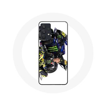 Capa Maniacase para Samsung Galaxy A32 5G com o piloto de velocidade Valentino Rossi em Fundo branco - 1