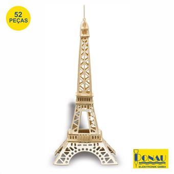 Torre Eiffel Modelismo Donau Painéis de Contraplacado com 52 Peças - 1