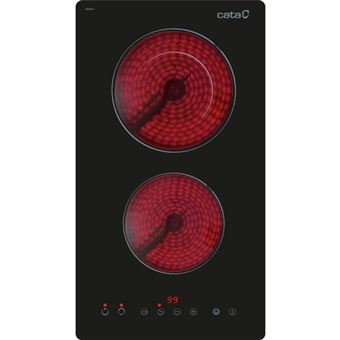 Placa de Vitrocerâmica CATA TD 3002 BK | Elétrica | 29 cm | 2 Zonas | Preto - 1